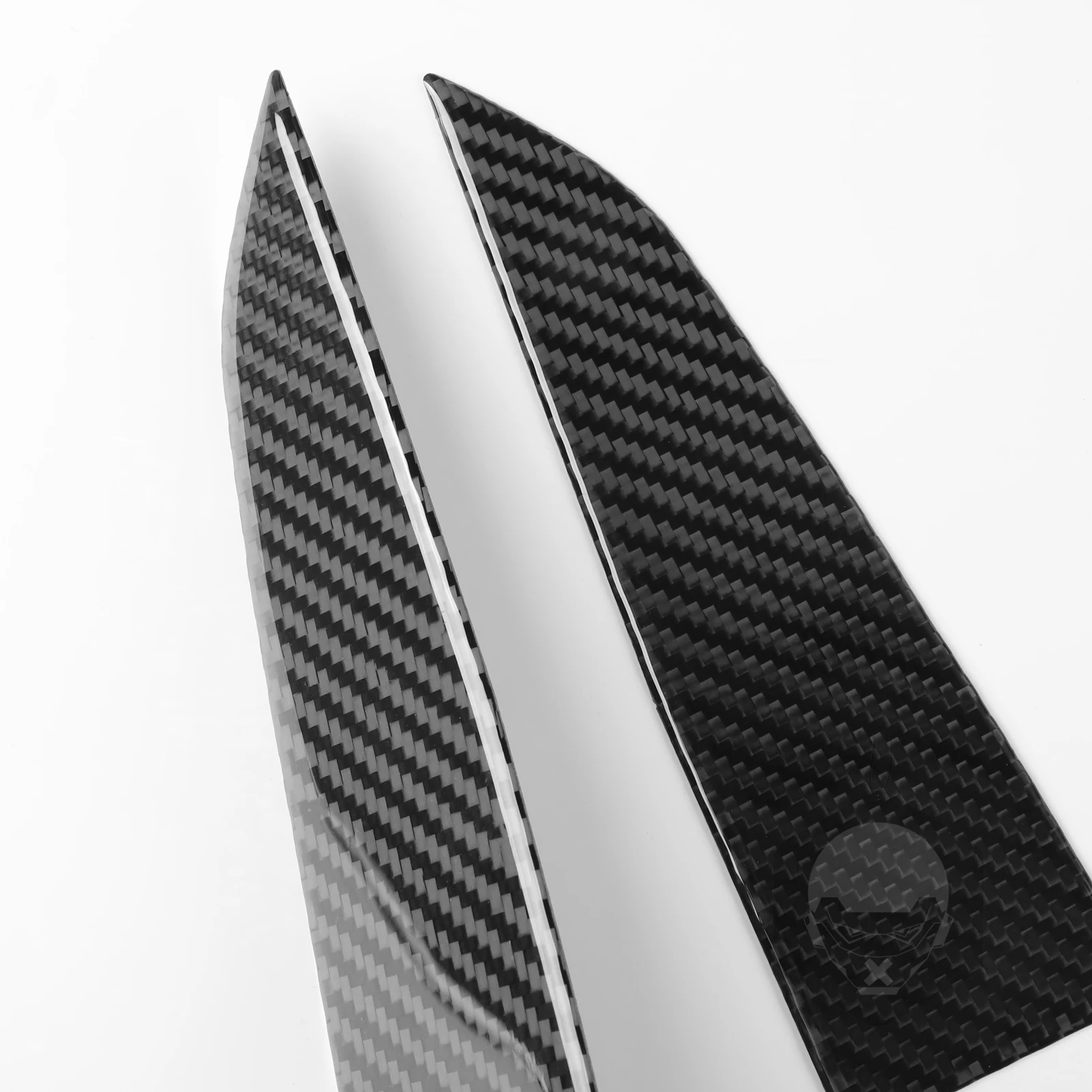 Real Soft Carbon Fiber For Tesla Model 3 2023-2025 Car Interior Trim Accessories Inner A-Pillar Post Cover Decorative