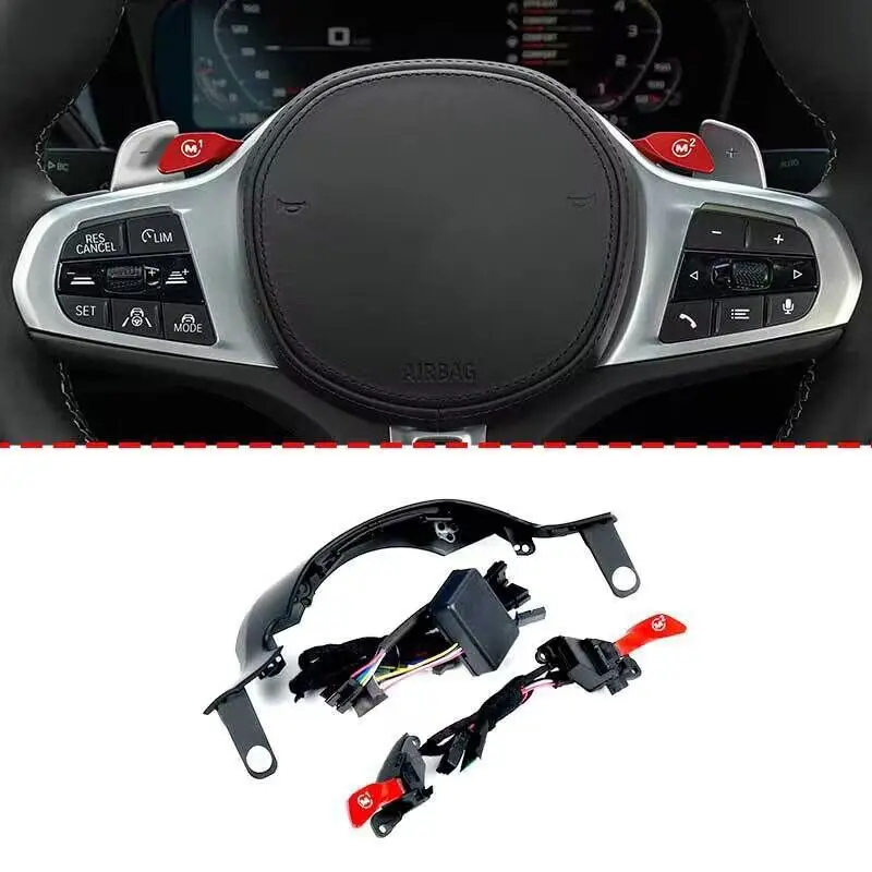 

Подходит для модуля кнопок BMW M1M2 серии 12345678, X3X4X5X6X7, модифицированная кнопка переключения рулевого колеса M.