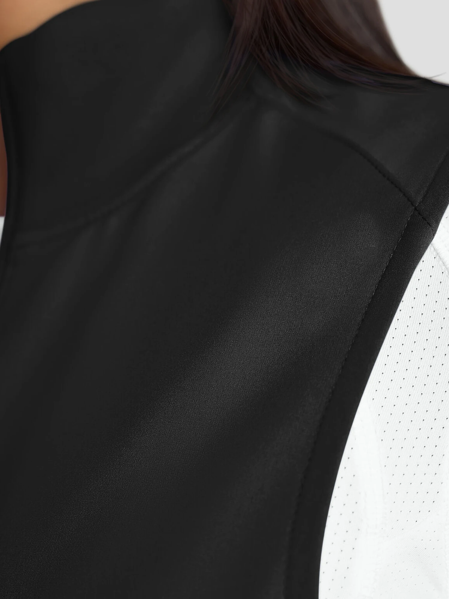 Women's Vest - 5-Pocket Zippered Non-Stretch Scrub Vest, Hospital/Clinic Workwear (Easily Matches Any Scrub Top)