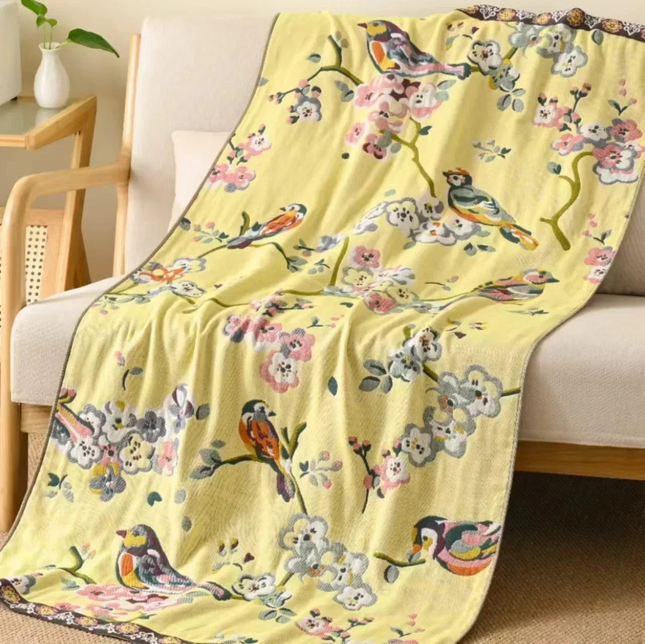 Bohemian Cotton Bath Towel for Men and Women Household Gauze Couples Bathing Wrap Quick-Dry Large Beach Towel 80x160cm