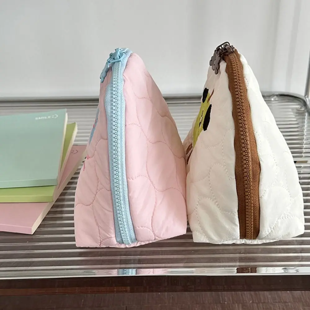 Легкая многофункциональная косметичка с вышивкой, маленькая косметичка с рисунком щенка, ручная сумка для губной помады из полипропилена и хлопка, дорожная сумка