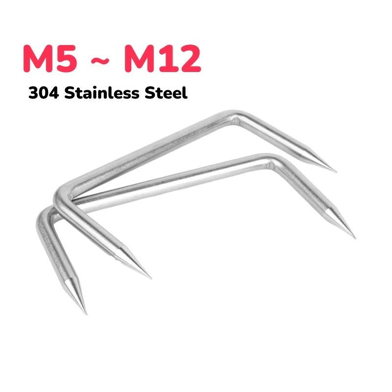 

M5 M6 M8 M10 M12 304 Stainless Steel Ma Wang U-Shaped Nails Horseshoe Clamp Building Nails