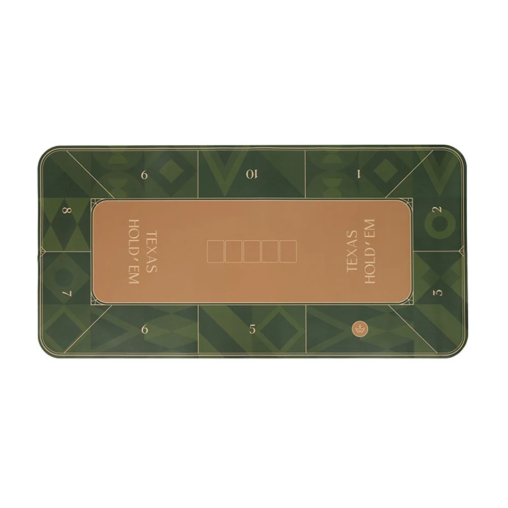 Tappetino da poker antiscivolo Texas Hold'em Casino Dimensioni multiple Tovaglia da tavolo in gomma da poker Tappetini da poker spessi Tappetini da gioco da tavolo per la casa
