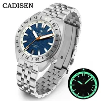 CADISEN Watch For Man NH35A Automatic Mechanical Meteorite Dial Business Casual Waterproof Watch 316L Stainless Steel Men Watch