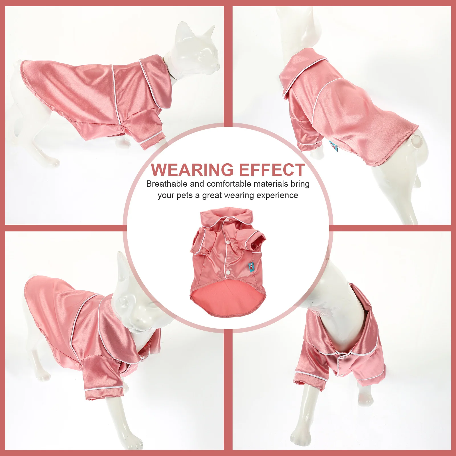 

Dog Cotton Pajamas Small Dog Clothes Indoor Costume Soft Comfortable Pet Pajama Puppy Sleepwear Lightweight Romper