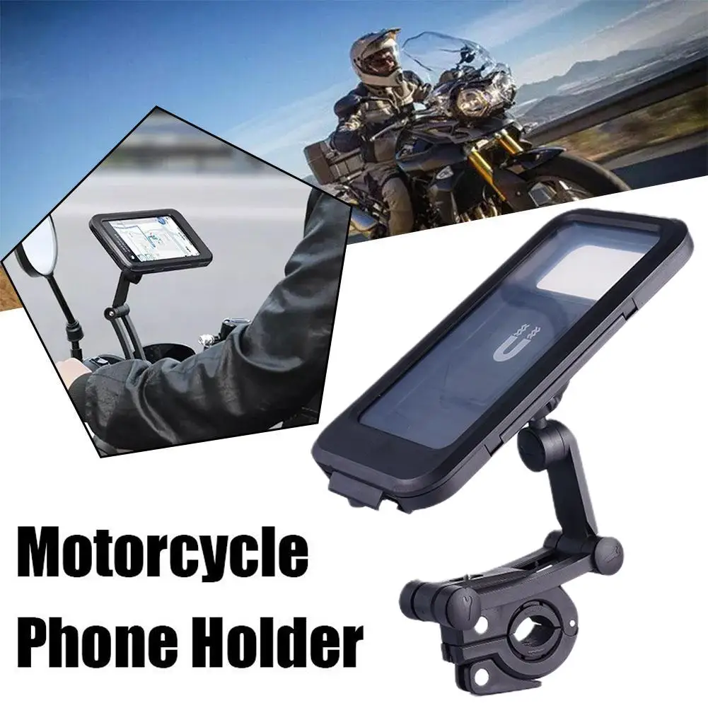 

Водонепроницаемый держатель для телефона на мотоцикле и велосипеде 360° ° Вращающаяся регулируемая подставка для GPS для IPhone, держатель для уличной навигации M4L9