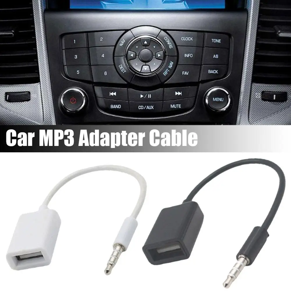 

3.5mm Male USB2.0 Car AUX Interface Car OTG Adapter Mp3 Transmission Car Adapter Car Cable Cable Charging Data Accessories F9Q9