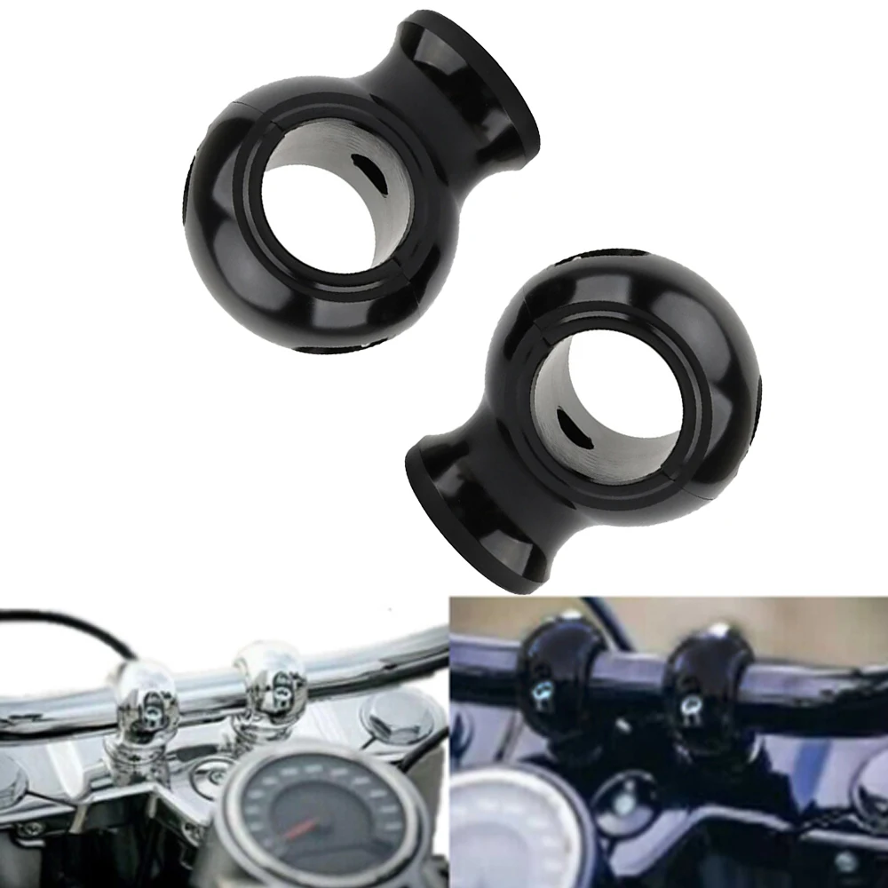 

1.25" 32mm Motorcycle Handlebar Riser Clamp Mount For Harley Touring Road Glide Dyna Fat Bob Softail Fatboy