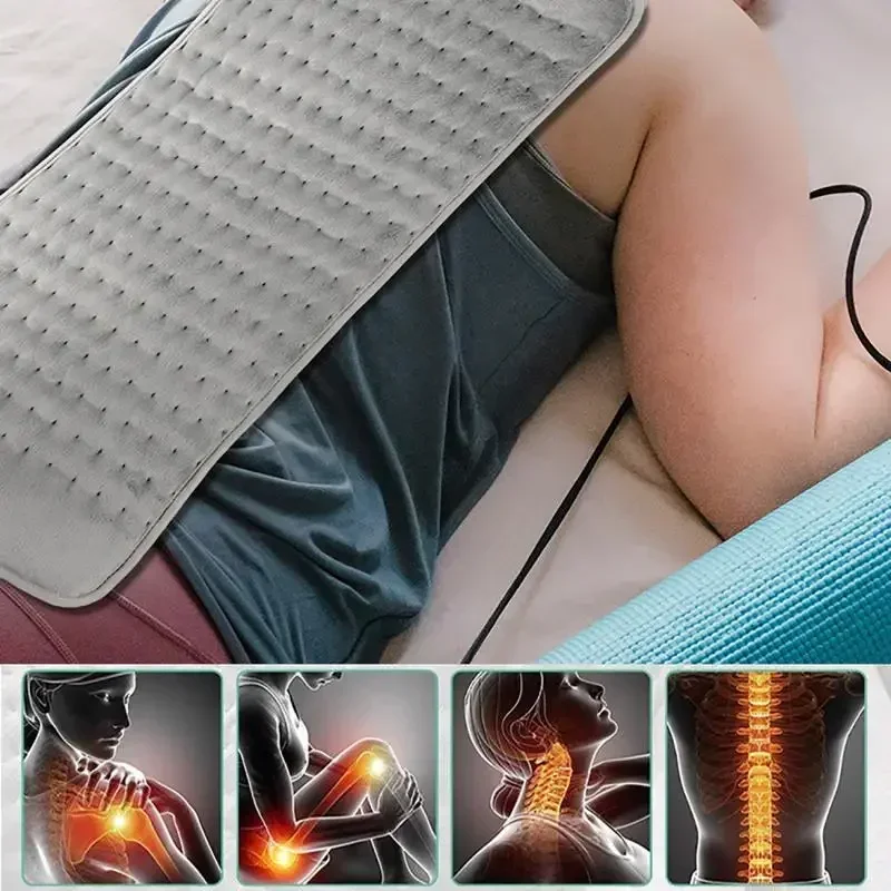 76x40cm/30X60 110V/220V Extra Large Electric Heating Pad for Period Cramps Lower Back Pain Relief Heat Therapy Winter Warmer