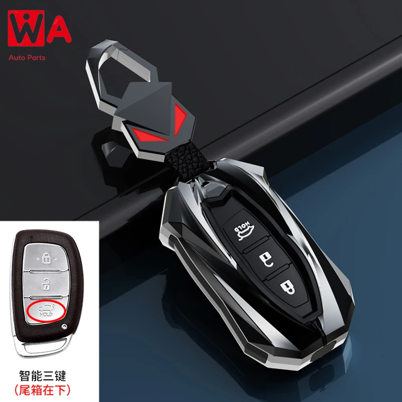 Zinc Alloy Car Remote Key FOB Case Cover For Hyundai I10 I20 I30 HB20 IX25 IX35 IX45 TUCSON Car Accessories