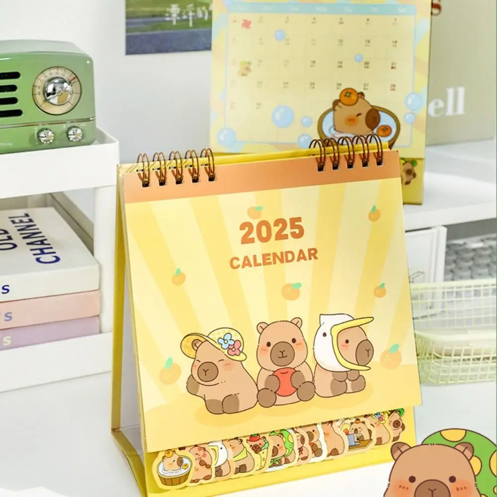 Kalendar Panda Animal Calendar Planning Organizing Capybara Desk Calendar To Do List Agenda 2025 Calendar Ornaments Office