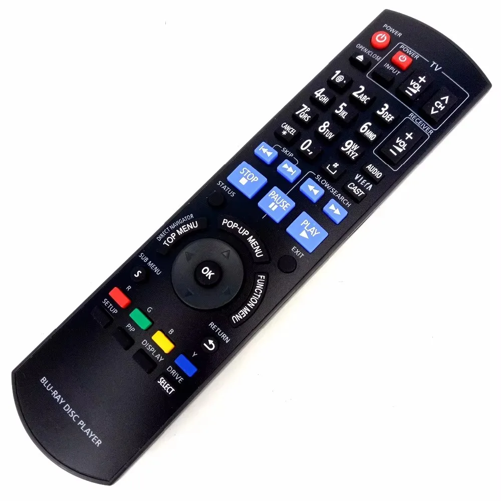 Remote Control use for Panasonic Blu-ray DVD DISC Player N2QAYB000508 DMP-B500 BD30 BD35 BD45 BD50 BD60