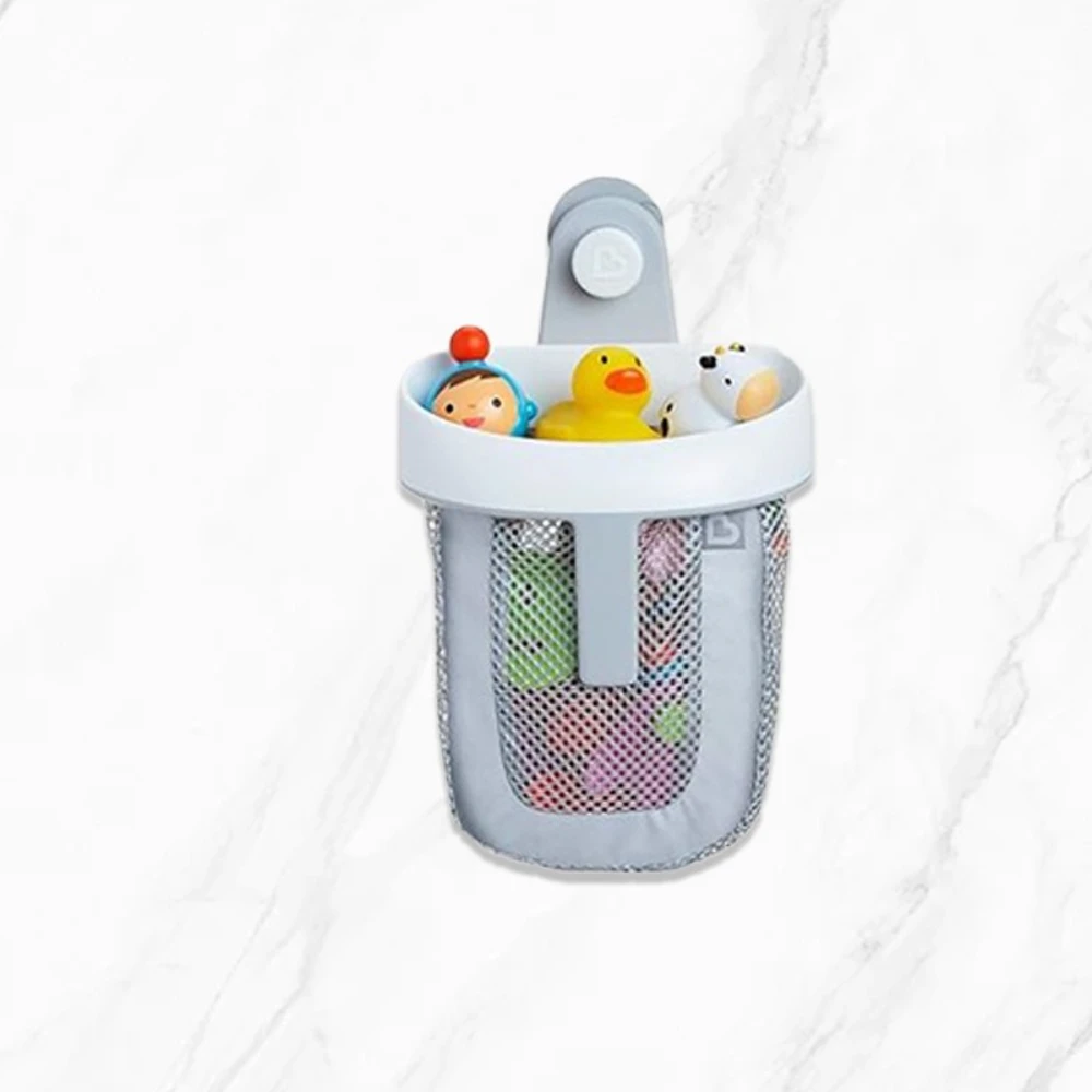 Picture 3: Bath Toy Storage Net ABS Plastic Net Cloth Bag Storage Rack Bathroom Children's Toy Storage Rack 25x21x8cm Bath Baskets
