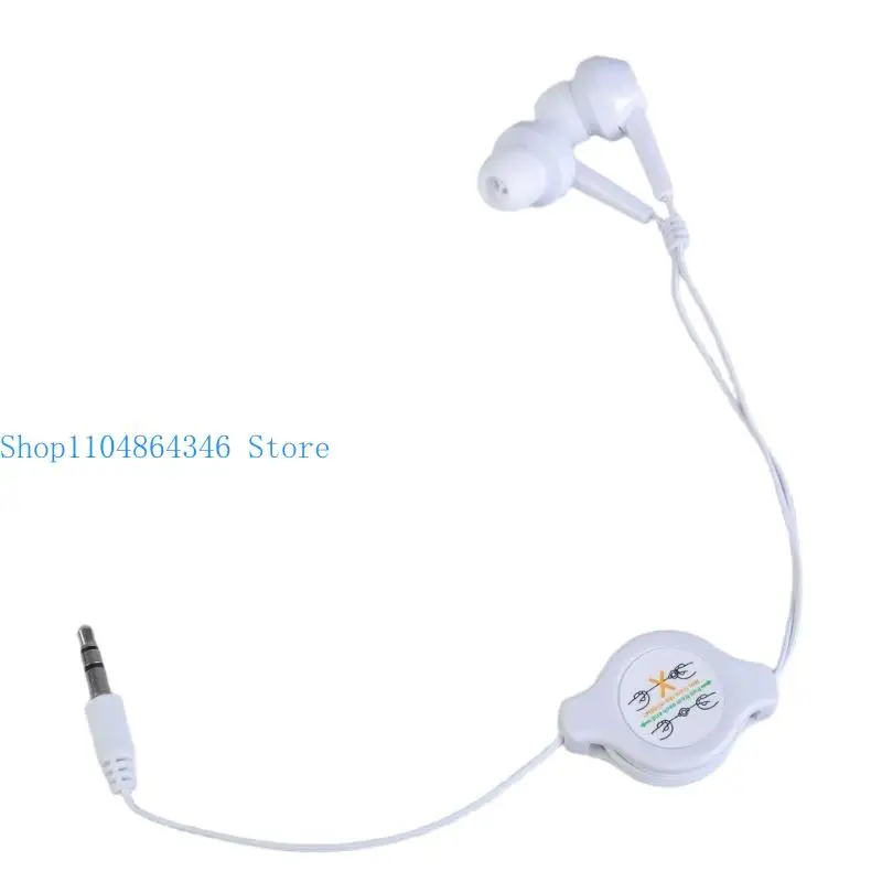 

5asd 3,5 мм портативные наушники-вкладыши с выдвижным кабелем, выдвижные проводные наушники