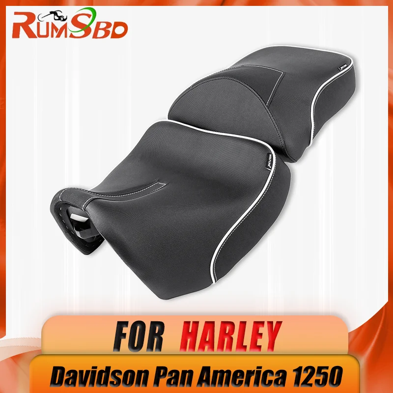 Para harley-davidson Pan America 1250 2021 2022 2023 Camelback motocicleta conductor y pasajero asiento trasero delantero cojín