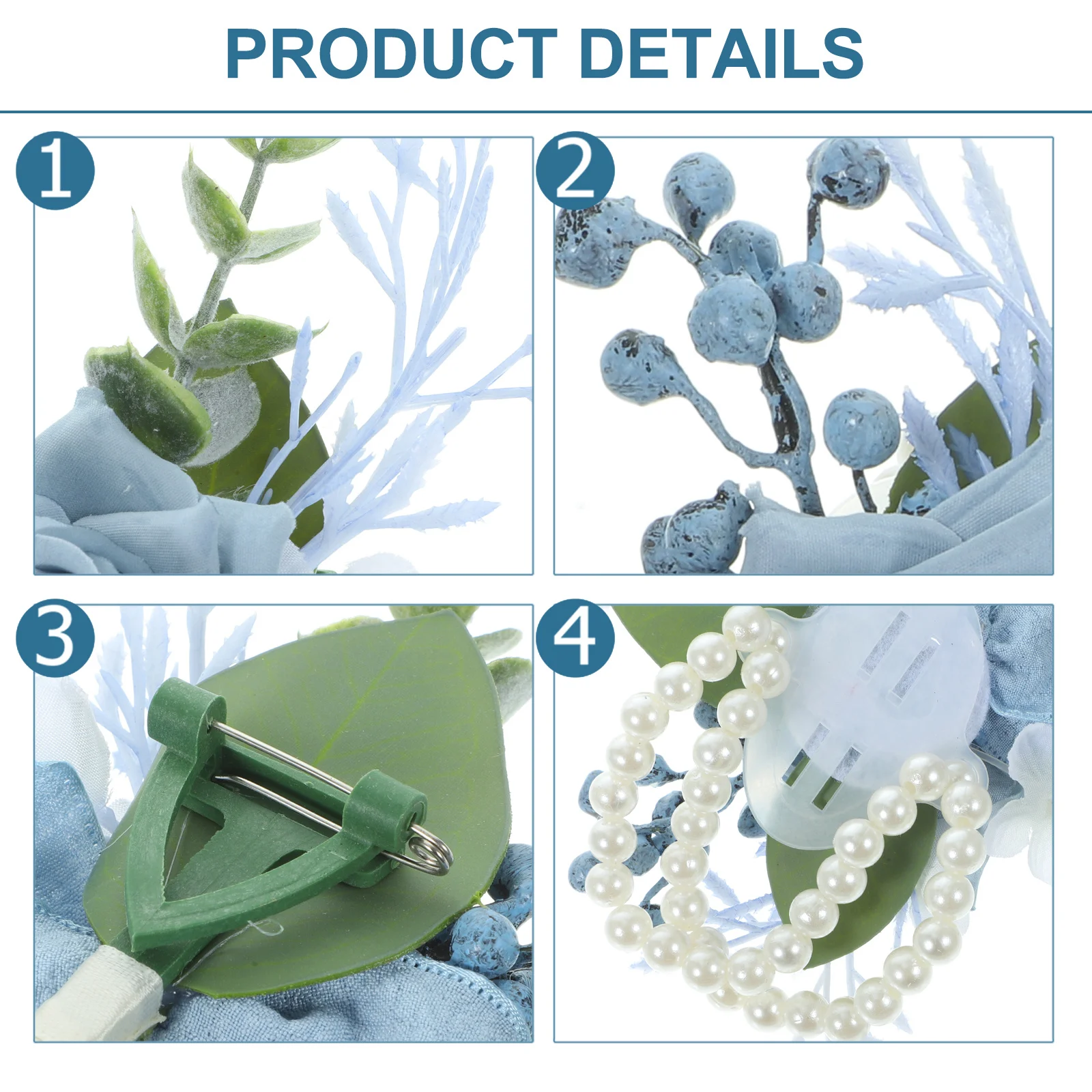 

1Set Artificial Flower Wrist Corsage Bridesmaid Bracelet Decoration Prom Wedding Celebration Floral Wristband Rustic Wedding