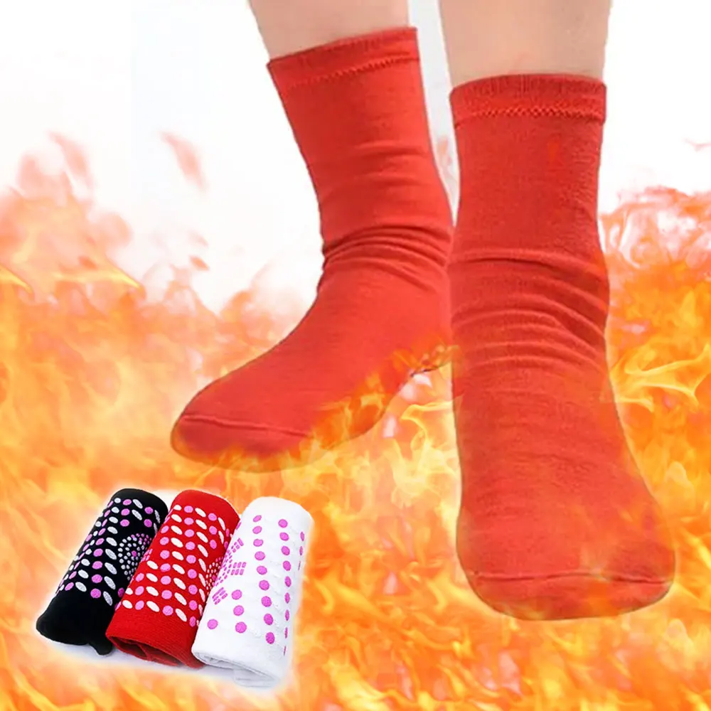 Turmalina Self-Heating Sock, Inverno Quente Cuidados de Saúde Térmica, Slimming Saúde Sock Curto, Terapia Magnética, Massagem Quente