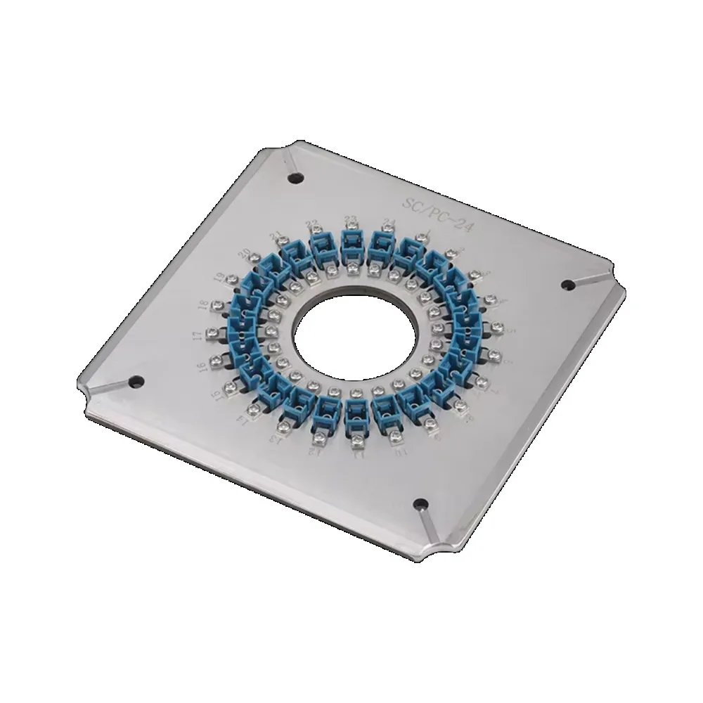 

SC UPC-24 Ports Fiber Optic Connector Polishing Jig Grinding Fixture For Four Corner Pressure Polisher