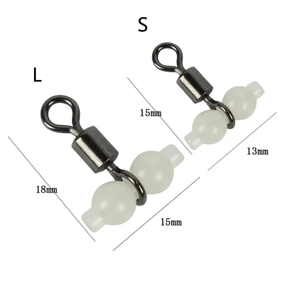 Aparejos conectores luminosos de pesca, aparejos giratorios, alta calidad, 3 vías, 20 unids/lote por bolsa