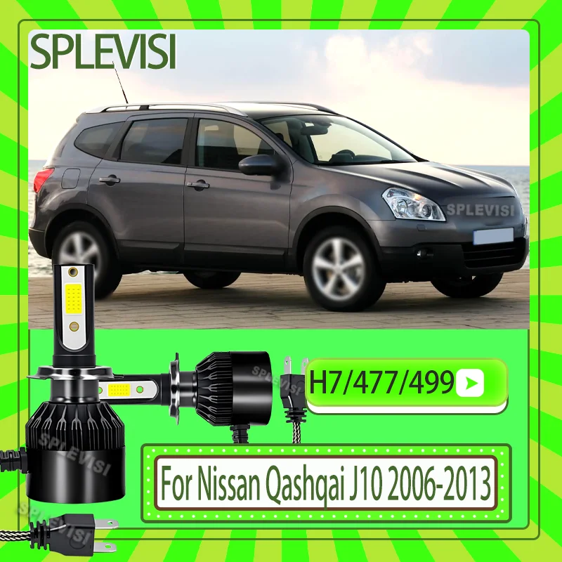

Auto High-Efficiency Cooling Fan LED Headlight Low Beam Lights For Nissan Qashqai J10 2006 2007 2008 2009 2010 2011 2012 2013