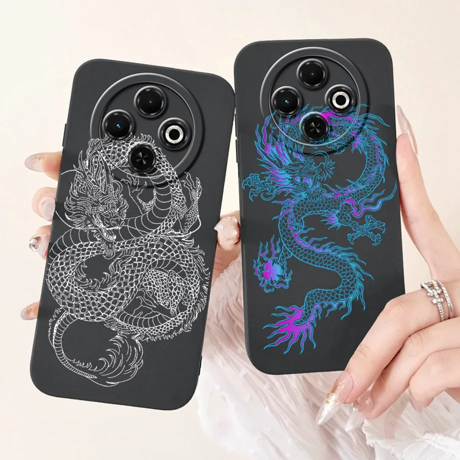 For TecnoSpark 30c kl5 kl5n Case Soft Silicone Back Cases Panda Marble Draagon Cat Astronaut Phone Cover For Spark30c 30 c Capas