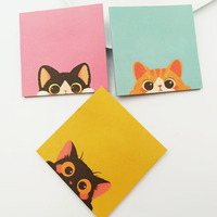 50 Sheets Student Sticky Notes Paper Cute Animal Memo Notes Cartoon N Times Memo Pad School Gift Prizes Creative Stationery