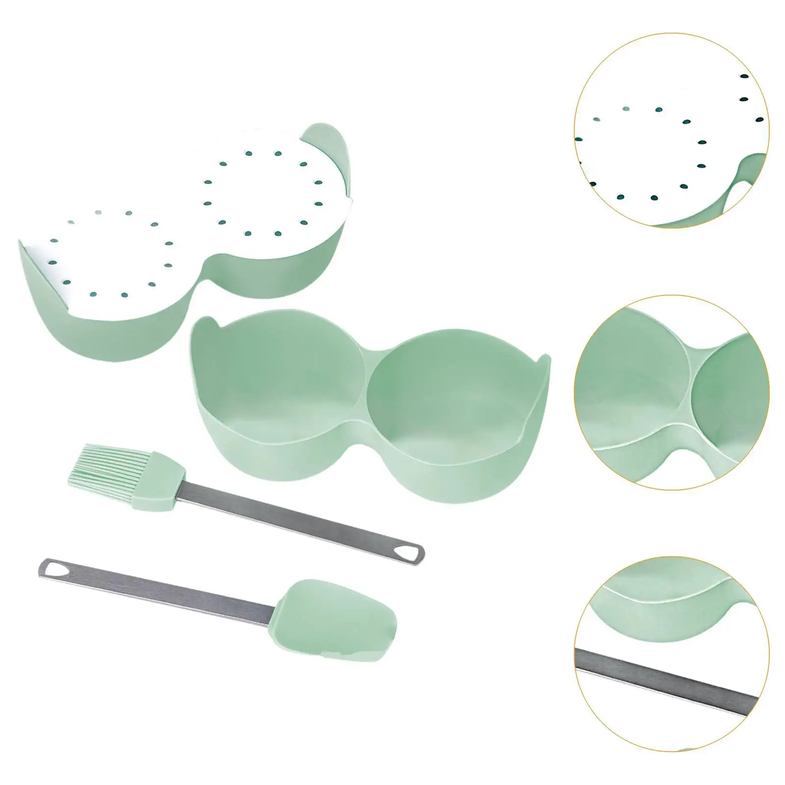 غلاي البيض العملي توفير الوقت حامل موزع الحاويات لتجهيزات المطابخ الإفطار البيض باخرة رف آلة طهي البيض سلة البيض المرجل