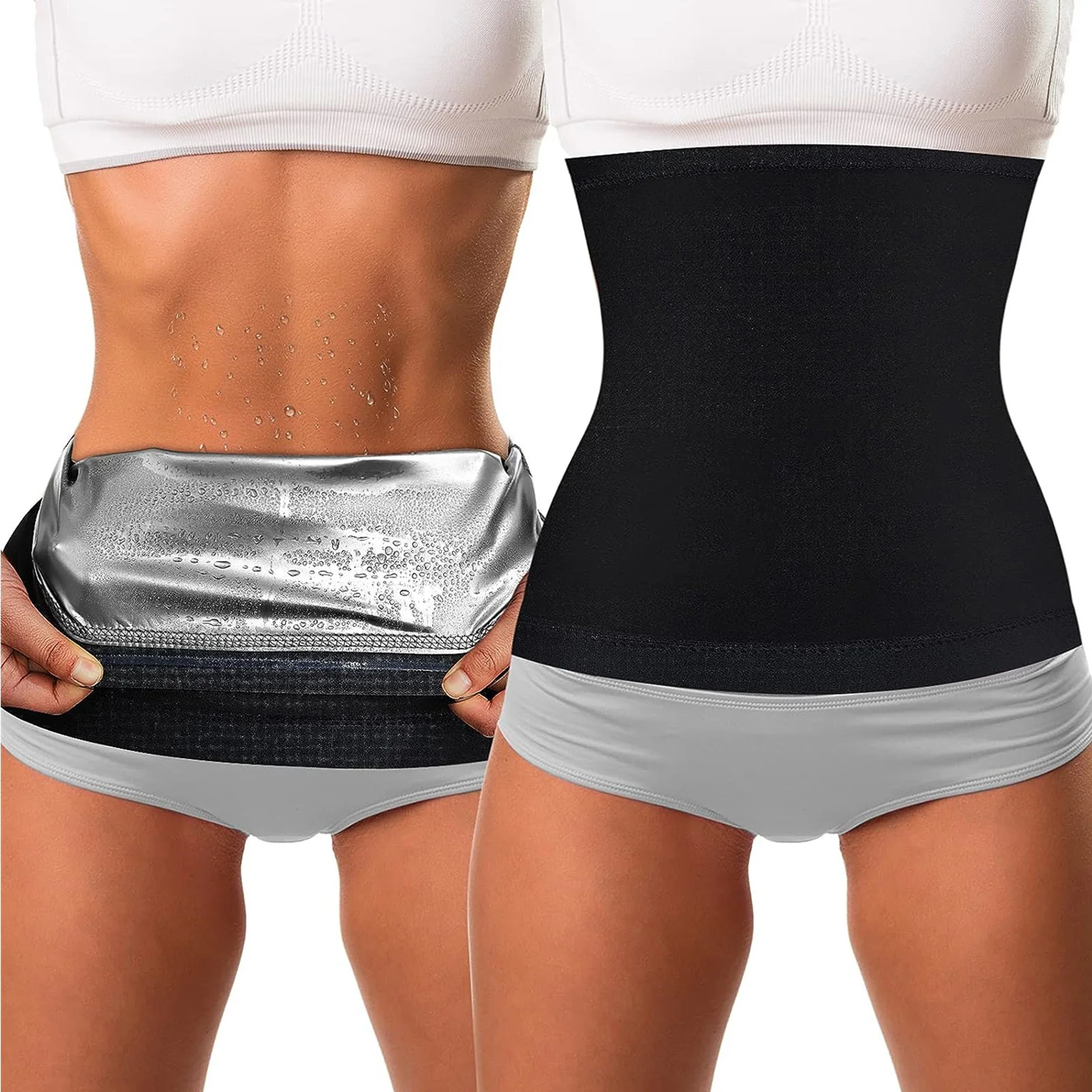 1 unidad Faja Reductora de Cintura para Mujer, Cinturón de Sudoración Efecto Sauna para Entrenamiento, Ejercicio y Culturismo, Cinturón Abdominal