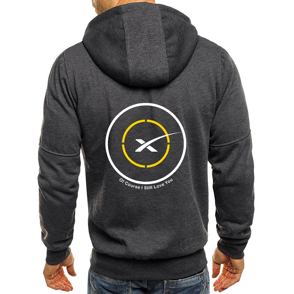 2025 Popular Man SPACEX SPACE X LOGO ELON Jacket Men Autumn Man's Loose Tops Coat Print New Type Sports Comfortable Hoodies