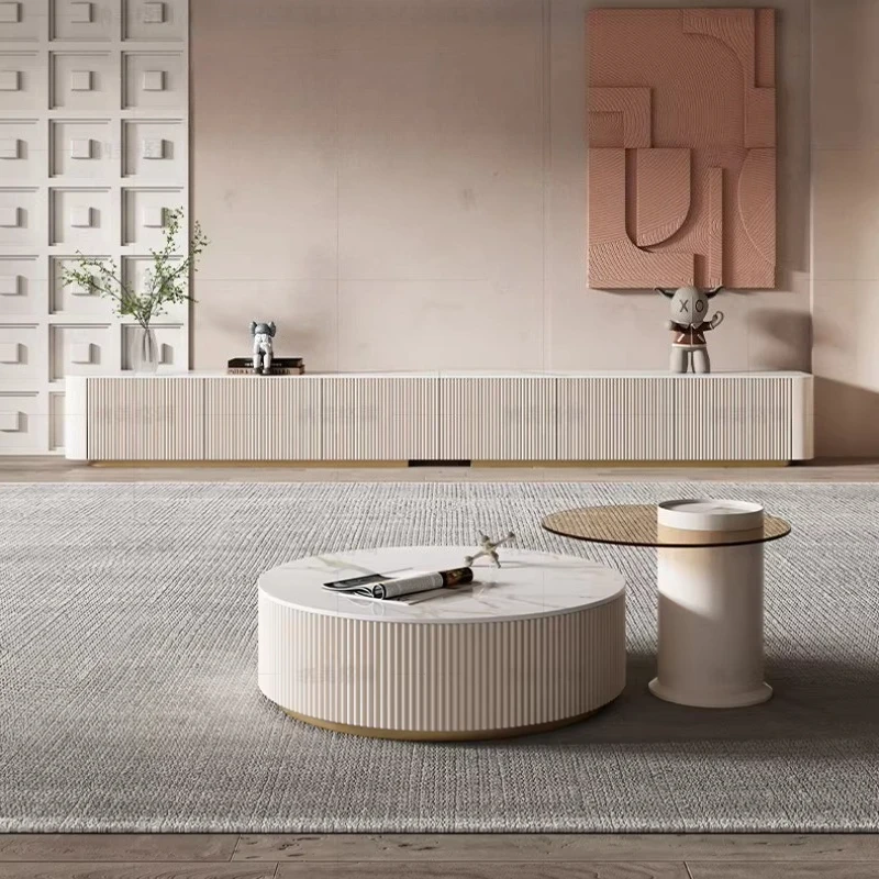 

Современная универсальная напольная подставка для телевизора в гостиную, белый телевизионный стол в скандинавском стиле, роскошная напольная мебель для дома