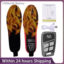 Men Women Heated Insoles Wireless With 3500Mah Battery Rechargeable Remote Controlled Temperature Heating Insoles Foot Warmer