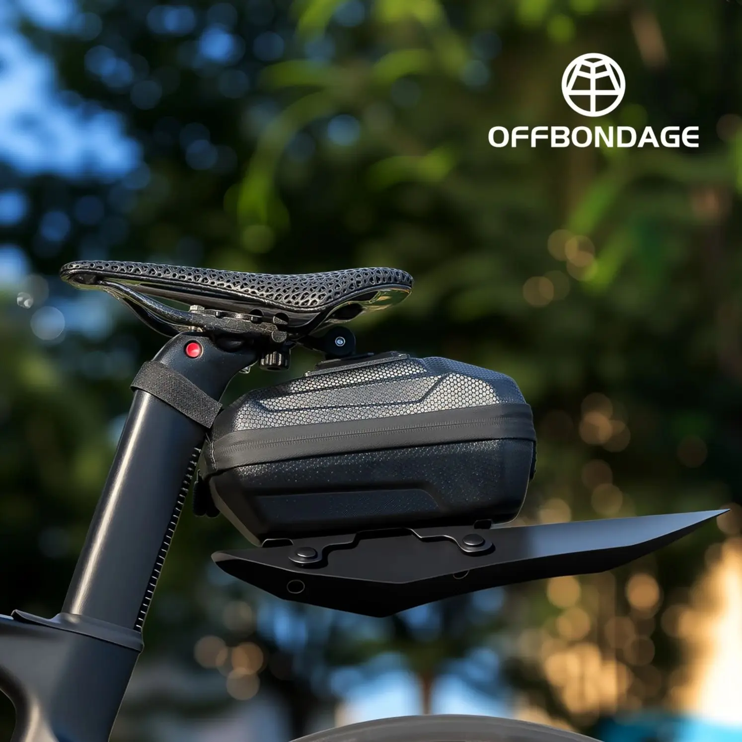 

OFFBONDAGE Portable Waterproof Cycling Seat Tail Bag MTB Road Bike Storage Bag Seatpost Backpack With Mudguard Bike Saddle Bag