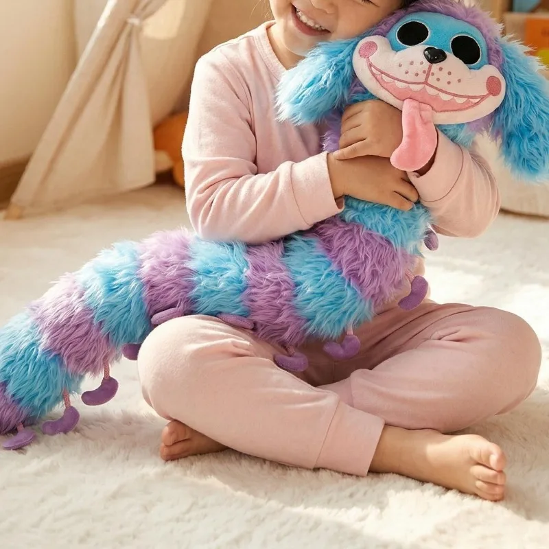Peluche de Oruga de 60CM de la Serie Poppy Playtime, Juguete de Peluche Kawaii de Dibujos Animados, Relleno de Algodón PP, Regalo Creativo