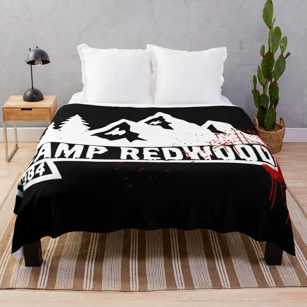 Camp Redwood White Throw Blanket cosplay anime For Decorative Sofa decorative Cute Plaid Blankets