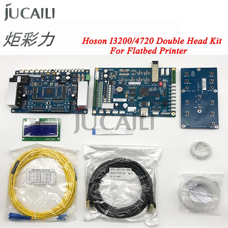 JCL Hoson Double Dual Head Board Kit for Epson i3200 4720 Printhead for Flatbed Printer Z Axis