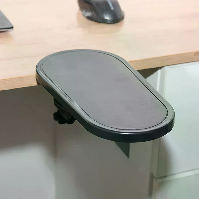 Computer Arm Rest for Desk Adjustable Ergonomic Wrist Rest Support for Keyboard Armrest Extender Rotating Mouse Pad Holder