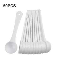 50Pcs 1g Plastic Measuring Spoons Coffee Protein Milk Powder Scoop PP White Durable Kitchen Measuring Scoop High Quality