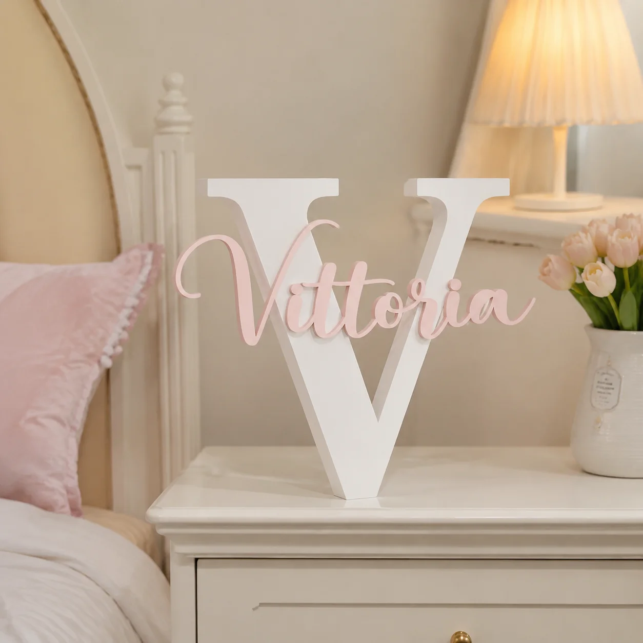 1pc Custom Luxury Style PVC Wooden Name Plaque,Bedroom Room Table Decor,Wedding Birthday summer Graduation Christmas Gift