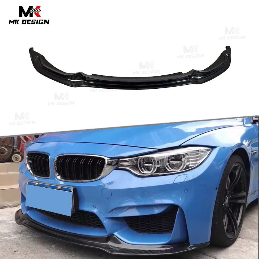 

Carbon Fiber V Style Front Lip Bumper Spoiler for BMW F80 M3 F82 M4 Coupe Sedan 2014-2019 Front Bumper Lip Splitter Car Styling