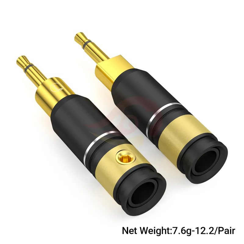 2pair Adapter Meze99 109PRO ADX5000 ADX7000 MDR-Z1R HD700 Headphone Jack For 2.5mm 3.5mm 4.4mm Earphone Cable Audio Connector view 3