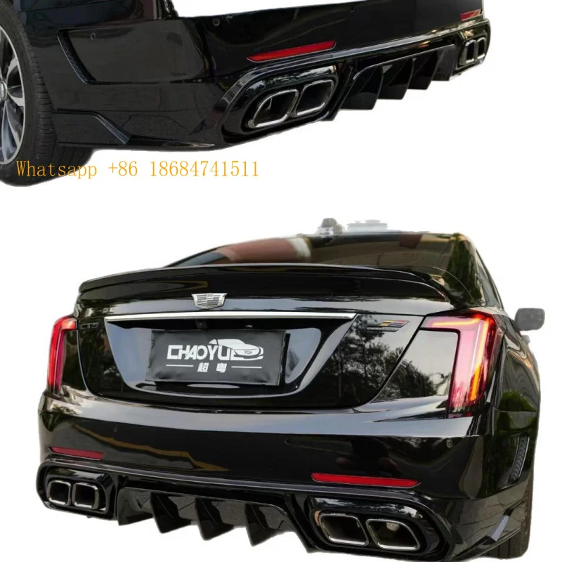 GT‑Style Rear Bumper Assembly Body Kit CT5, Carbon Fiber Rear Lip Exterior Tuning Modification Parts