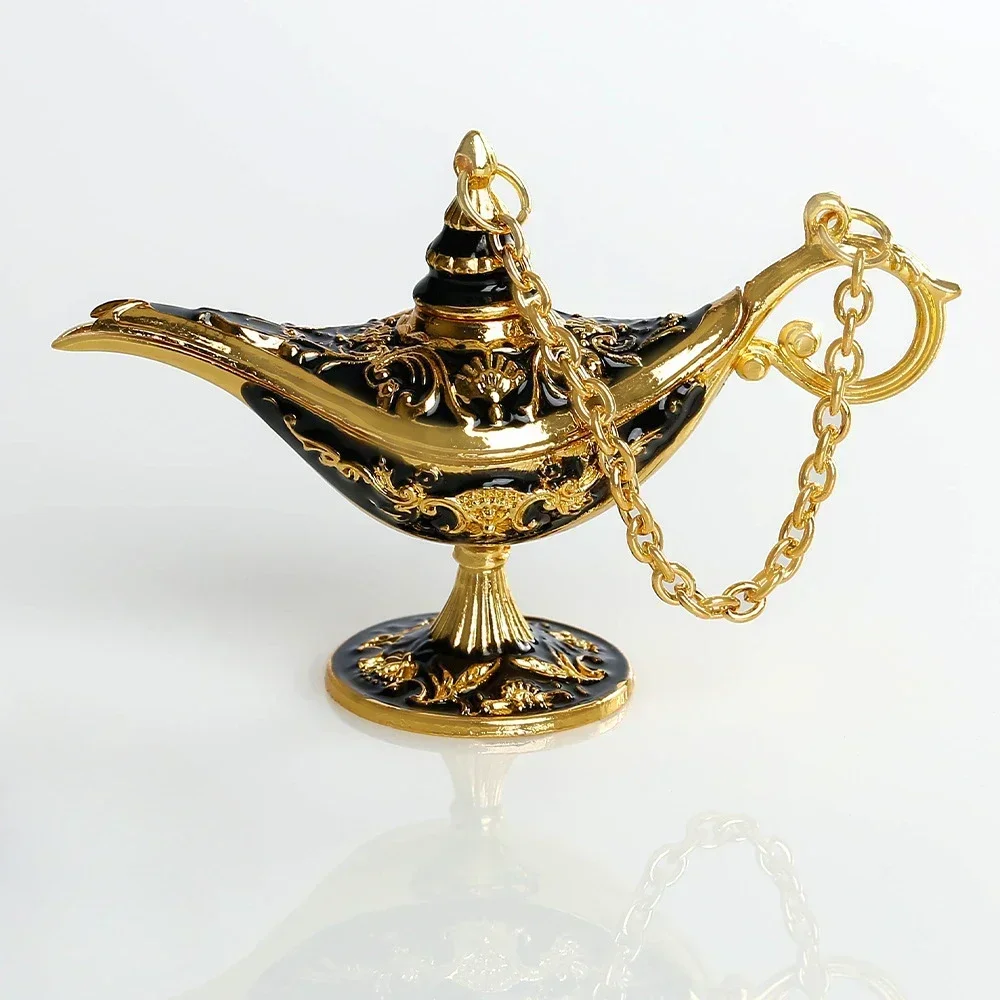 NEW Aladdin Lamp Decor European Vintage Home Decor Russian Wishing Lamp Metal Decor Crafts Gift Figurines & Miniatures