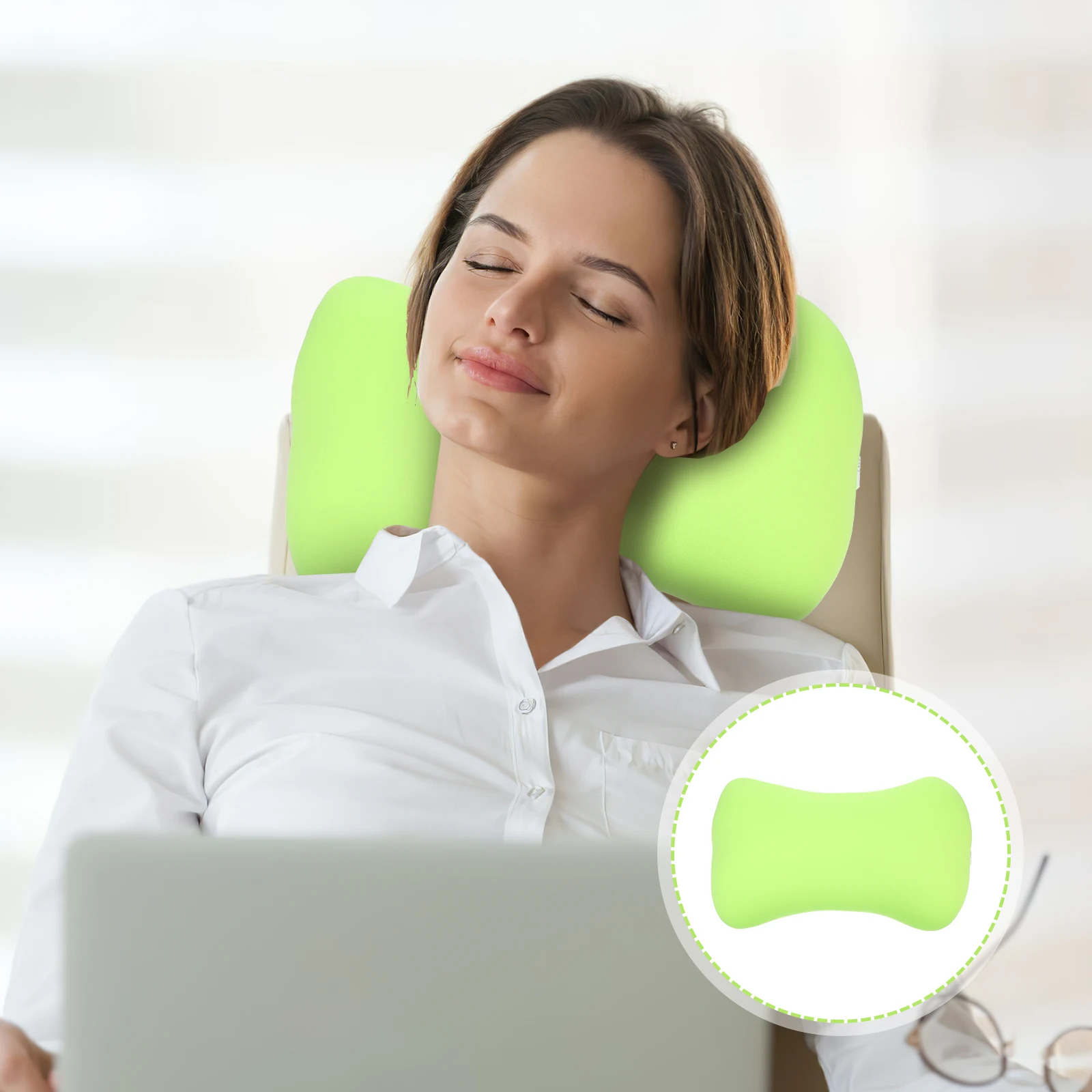 

1pc Ergonomic Bone Comfortable Neck Camping Pillow For Travel Outdoor Office Home Wear-Resistant Sleeping Pillow Camping