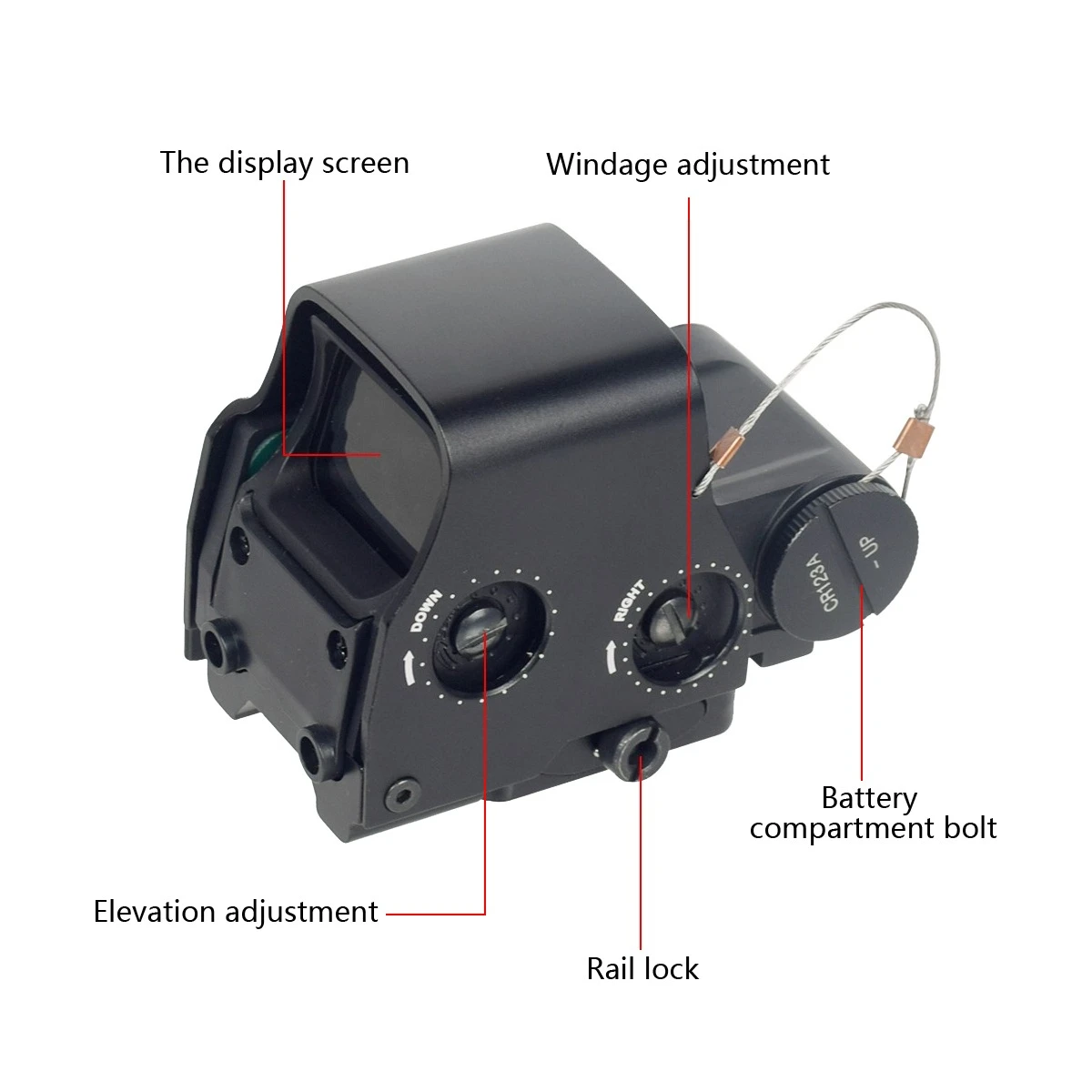 553 558 المجسم الأحمر الأخضر نقطة البصر الصيد ريد دوت ريفلكس البصر CS ألعاب الادسنس Riflescope كوليماتور 20 مللي متر QD السكك الحديدية