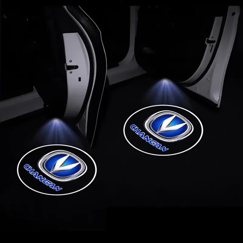 2PCS Car styling Auto Door LED Welcome Light Logo Projector For Changan CS15 CS75 CS95 EADO XT RAETON Honor Benni Interior Lamp