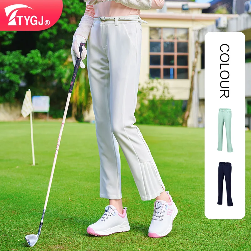 Korean version golf pants for women, GOLF women's autumn pants, slim fit and slimming flared pants