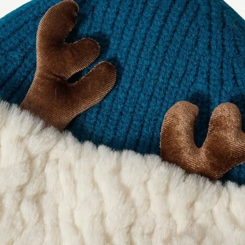 Con Trưởng Thành Giáng Sinh Santa Nón Vành Trắng Mùa Đông Làm Dày Mũ Ấm Áp Năm Mới Cosplay Phụ Kiện Đảng Mũ Trùm Đầu Dành Cho Nữ