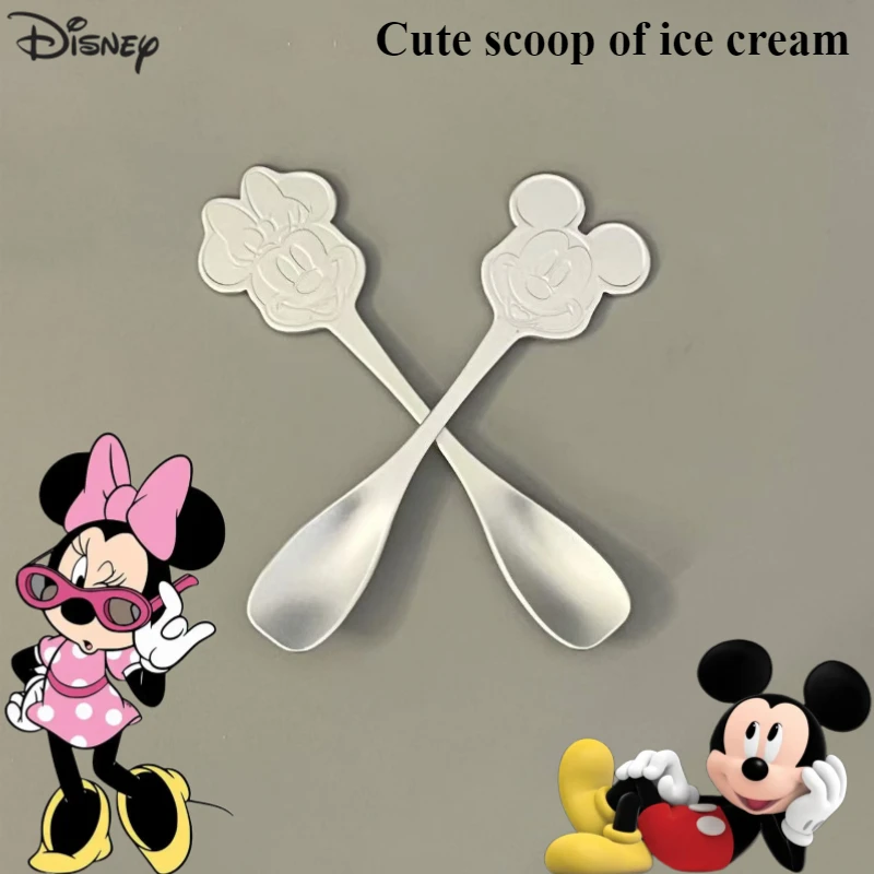 

Disney Mickey Mouse Anime Peripheral Creative Cartoon Three-dimensional Print Home Use High-value Ice Cream Scoop Holiday Gifts