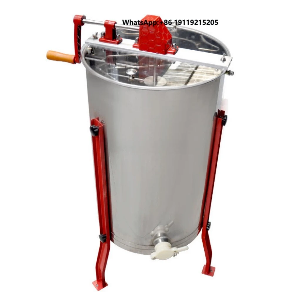 6 Frames Semi-Automatic Honey Extractor Centrifuge with Motor