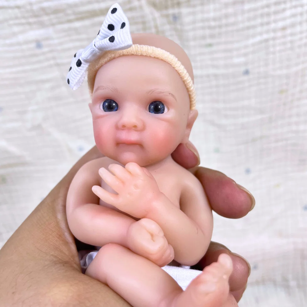 

6 дюймов 15 см мини Bettie полностью твердая силиконовая кукла реборн моющаяся тело для девочек очаровательная силиконовая кукла подарок на день рождения и Рождество